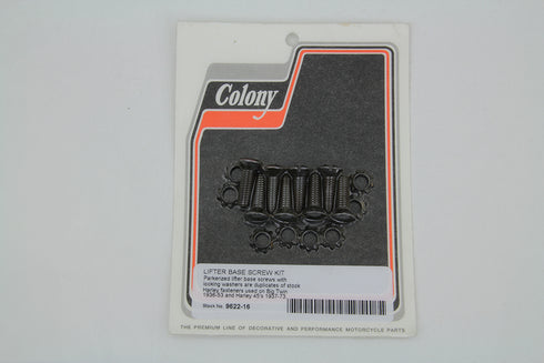 Colony Tappet Block Screw Kit Parkerized - 9622-16