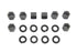 Colony Replica Cylinder Base Nut Kit Parkerized - 9624-16