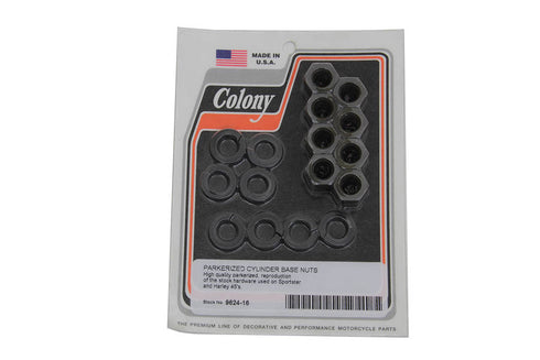 Colony Replica Cylinder Base Nut Kit Parkerized - 9624-16