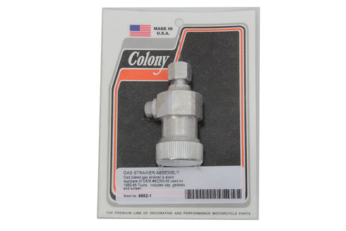 Colony Fuel Filter Strainer Kit Cadmium - 9662-1