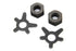 Colony Brake Shaft Nut and Lock Kit Parkerized - 9677-4