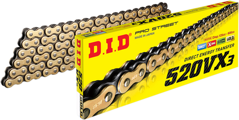 DID 520 VX3 - Bulk Chain - Gold - 25 Feet 520VX3G25FT