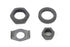 V-Twin Parkerized Rear Axle Nut and Lock Kit - 9692-4T