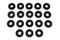 Colony Flathead Headbolt Washer Kit Parkerized - 9698-18