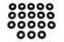 Colony Flathead Headbolt Washer Kit Parkerized - 9698-18