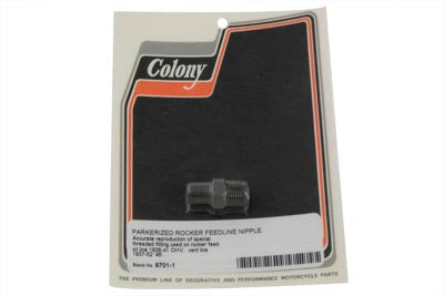 Colony Rocker Feed Line Nipple Parkerized - 9701-1