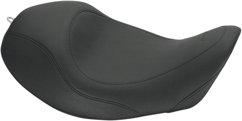 MUSTANG Forward Wide Tripper Solo Seat - Plain - Black - Dyna '06-'17 76707