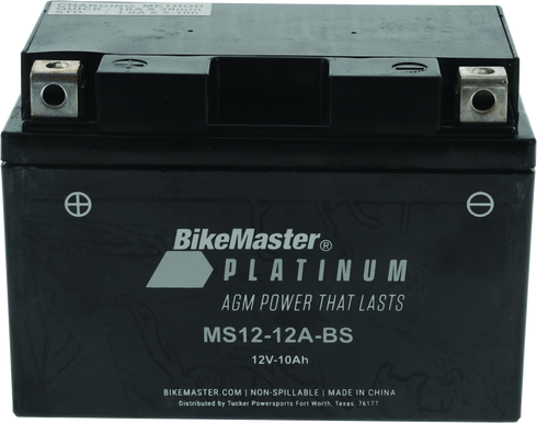 BikeMaster AGM Battery - MS12-12A-BS