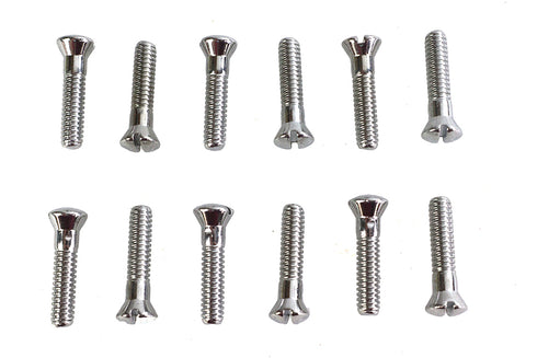 Colony Cam Cover Screw Kit Chrome - 9794-12