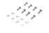 Colony Tappet Block Screw Kit Chrome - 9814-16