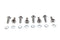 Colony Tappet Block Screw Kit Chrome - 9828-16