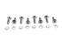 Colony Tappet Block Screw Kit Chrome - 9828-16