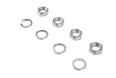 Colony Rocker Arm Shaft Chrome End Nut Kit - 9840-8