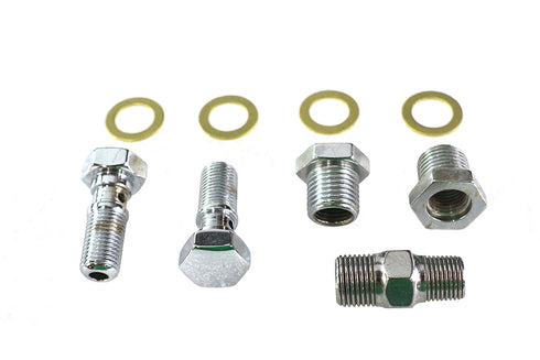 Colony Oil Line Fitting Kit Chrome - 9847-9