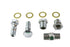 Colony Oil Line Fitting Kit Chrome - 9847-9
