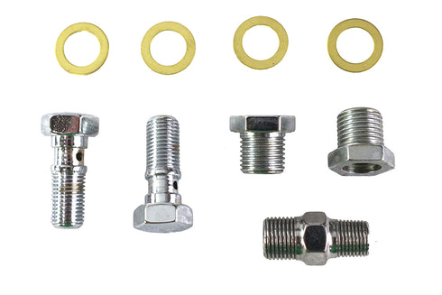 Colony Oil Line Fitting Kit Chrome - 9847-9