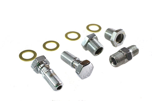 Colony Oil Line Fitting Kit Chrome - 9847-9