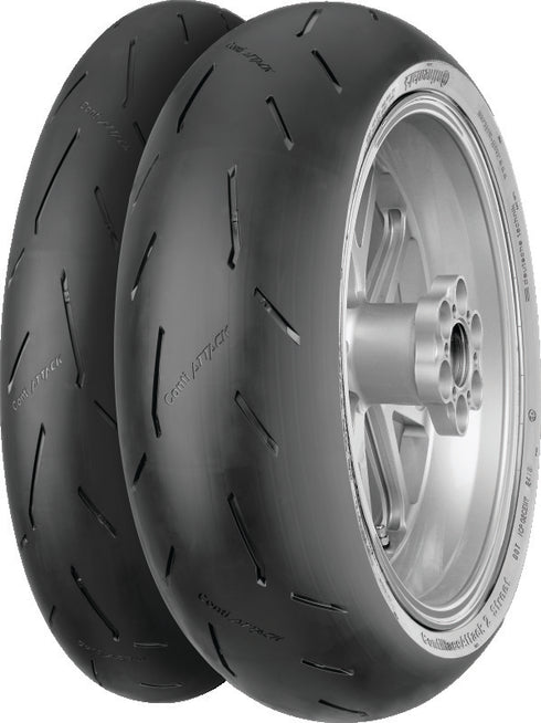 Continental ContiRaceAttack 2 Street - 180/55 ZR 17 M/C (73W) TL Rear