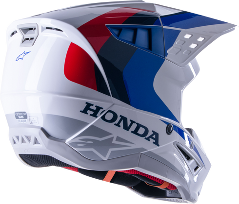 ALPINESTARS Honda S M5 Helmet White/Blue/Red Glossy Sm - 482-9238S