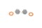Colony Chrome Fork Slider Drain Screws - 9907-4