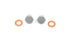 Colony Chrome Fork Slider Drain Screws - 9907-4