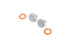 Colony Chrome Fork Slider Drain Screws - 9907-4