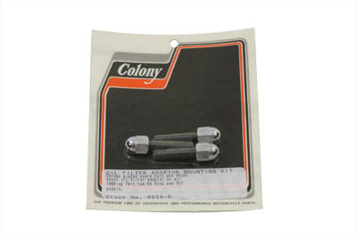 Colony Oil Filter Adapter Mount Chrome - 9938-6
