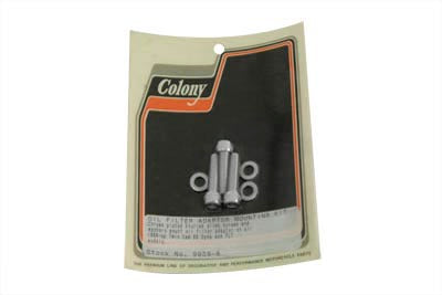 Colony Oil Filter Adapter Mount Chrome - 9939-6