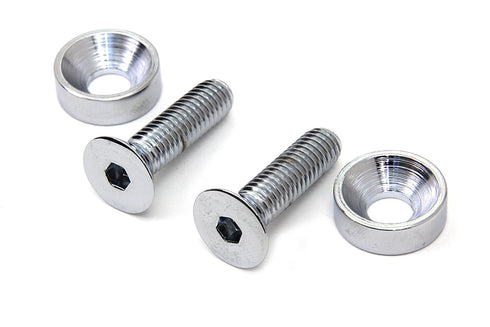 Colony Chrome Screw Set for Motor Mount to Cylinder Head - 9967-4