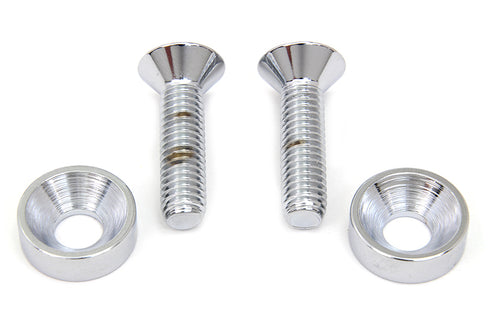 Colony Chrome Screw Set for Motor Mount to Cylinder Head - 9967-4