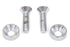 Colony Chrome Screw Set for Motor Mount to Cylinder Head - 9967-4
