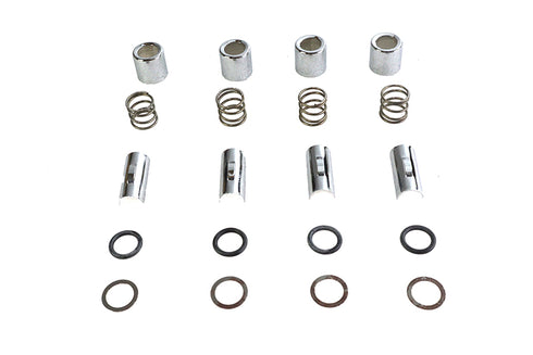 Colony M8 Upper Pushrod Cover Kit Chrome - 9970-20