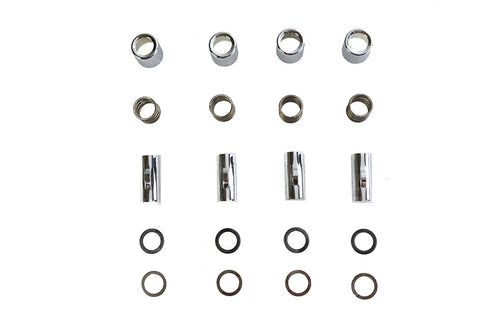 Colony M8 Upper Pushrod Cover Kit Chrome - 9970-20