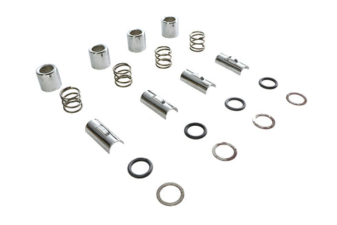 Colony M8 Upper Pushrod Cover Kit Chrome - 9970-20