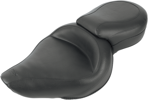 MUSTANG Vintage Style Seat - Wide - Smooth - Black - XL 76141