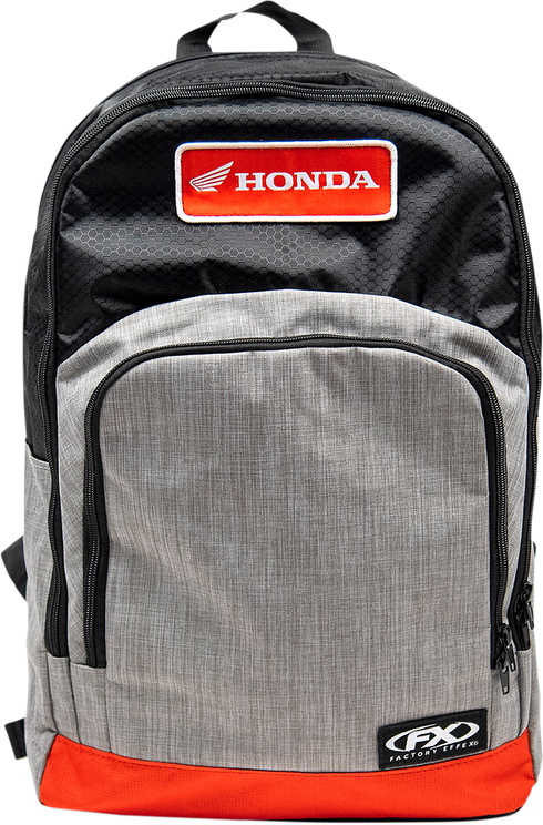 FACTORY EFFEX Honda Standard Backpack - Black/Gray/Red 23-89310