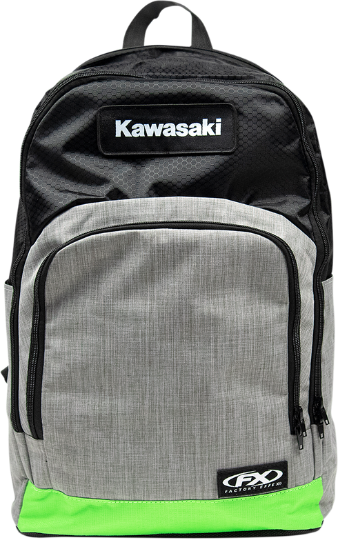 FACTORY EFFEX Kawasaki Standard Backpack - Black/Gray/Green 23-89110
