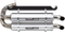 TRINITY RACING Stage 5 Slip-On Dual Muffler - Brushed Aluminum TR-4169S