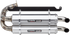 TRINITY RACING Stage 5 Slip-On Dual Muffler - Brushed Aluminum TR-4169S