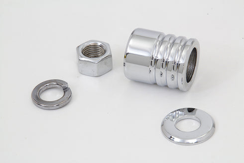 Colony Front Axle Spacer Kit Groove Style Chrome - 9994-4