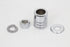 Colony Front Axle Spacer Kit Groove Style Chrome - 9994-4