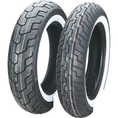 Dunlop D404 Rear Tire - 150/90-15 M/C 74H TL - Wide Whitewall