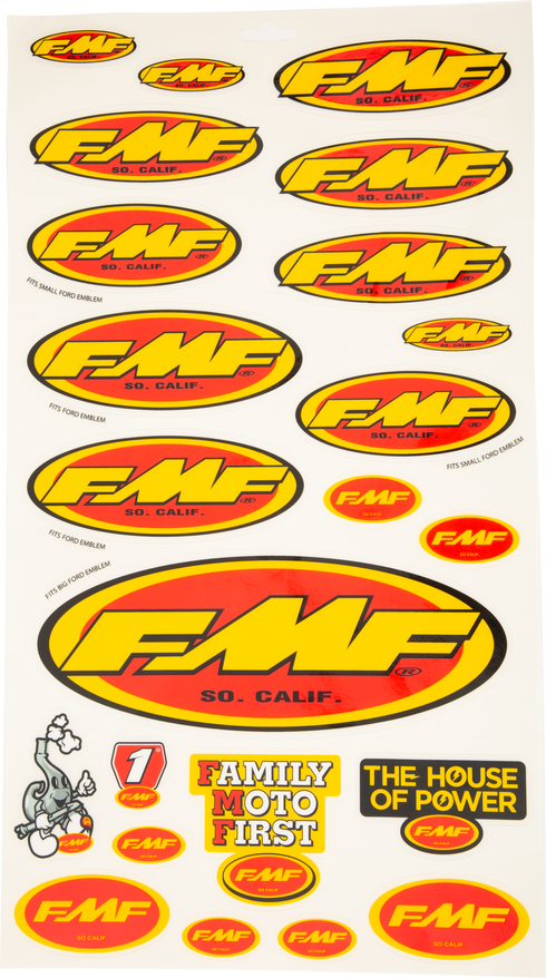 FMF Assorted Sticker Sheet - 79-0022