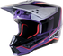 ALPINESTARS S M5 Sail Helmet Violet/Blk/Slvr Glossy Md - 482-9233M
