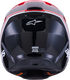 ALPINESTARS Sm3 Radium Helmet Blk/Red Fluo/White Glossy 2x - 482-001822X