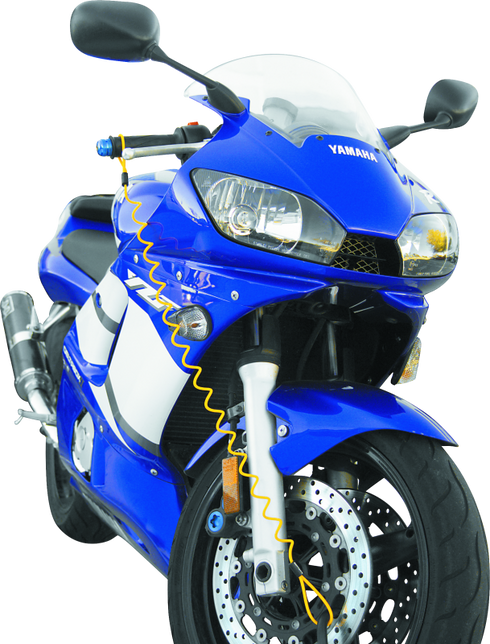 Bully Lock Reminder Disc Cable 4 ft. - Yellow