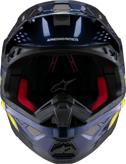 ALPINESTARS S M10 Tld Edition 25 Helmet Drk Blu/Org/Ylw Fluo/Red 2x - 482-000802X