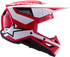ALPINESTARS Sm3 Heat Helmet Red/White/Black Glossy 2x - 482-001182X