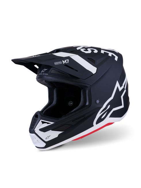 ALPINESTARS Sm7 Dasher Helmet Blk/Wht Matt Xl - 482-00189X
