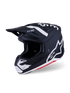ALPINESTARS Sm7 Dasher Helmet Blk/Wht Matt Xs - 482-00189XS